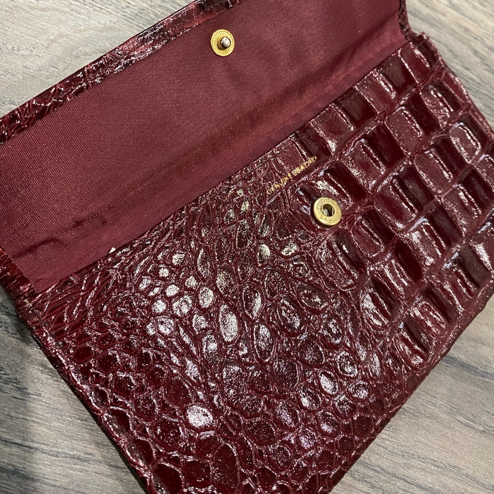 Vintage Genuine leather burgundy wallet - Picture 5 of 8